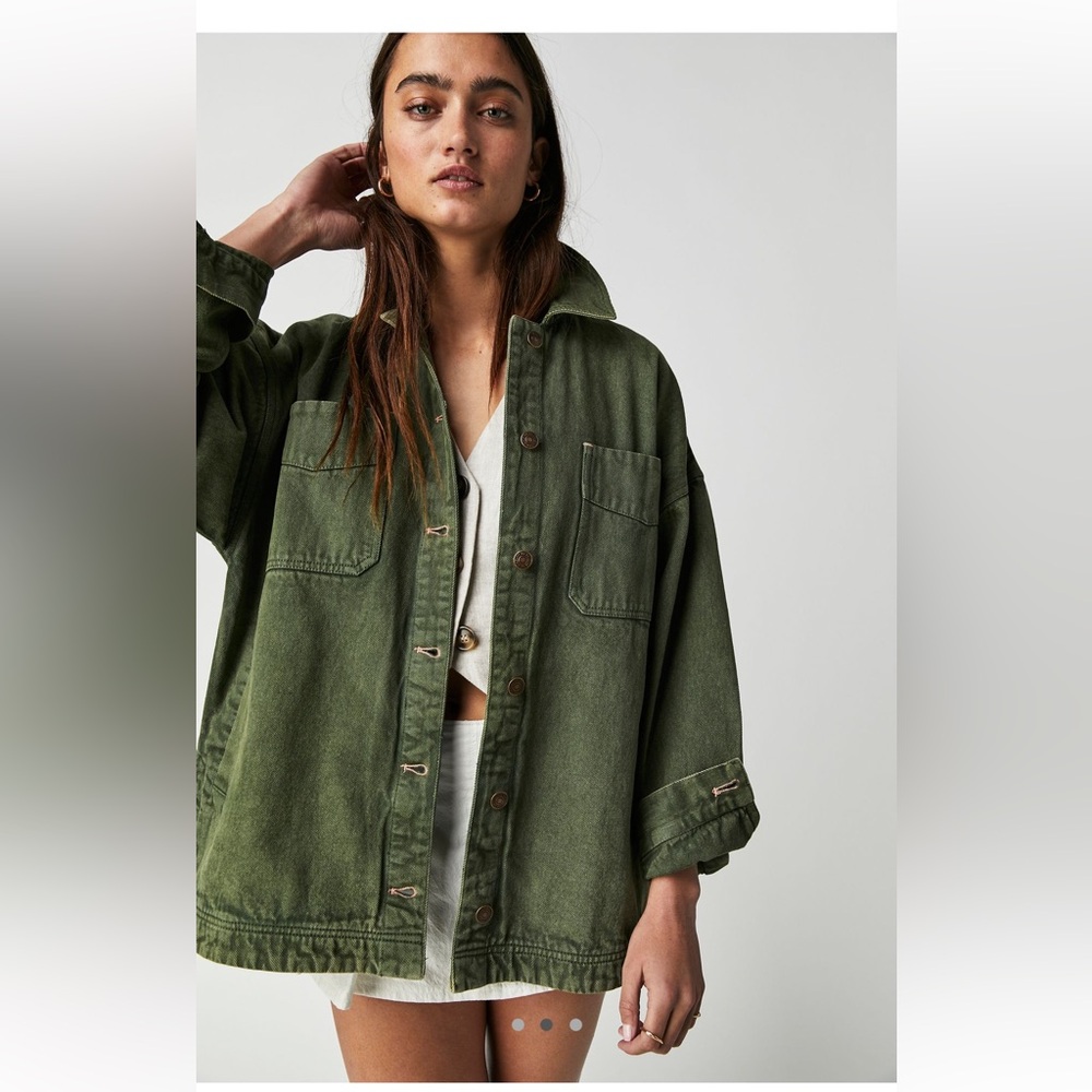 Free People Olive Green Jacket